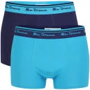 Ben Sherman Men's 2-Pack Boxer - Astral Blue/Grey