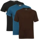 Fruit of the Loom/Jerzees Men's 3 Pack T-Shirts - Medium - Brown / Beige / Turquoise