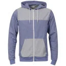 D-Code Men's Noah Loopback Zip Thru Sweatshirt - Blue Salt & Pepper