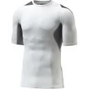 adidas Men's Tech Fit Cool Short Sleeve Compression Top - White - S - White Image 1