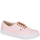 Vans Authentic Slim Brushed Twill Trainer - Soft Pink - 3 - Soft Pink Image 1