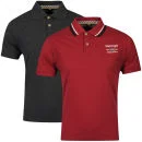 Slazenger Men's 2-Pack Polo Shirts - Berry/Black Marl