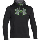 Under Armour Men's Storm Armour Big Logo Hoody - Black/Gecko Green - S - Black/Gecko Green Image 1