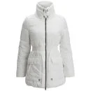 Brave Soul Women's Ghost Long Padded Jacket - White