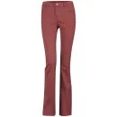 Motel Women's Chantel Kickflare Denim Trousers - Wine - XS - Black Image 1