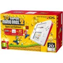 Nintendo 2DS White and Red Console - Includes New Super Mario Bros 2 Image 1