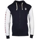 Soul Star Men's Athletic Zip Through Sweat - Navy