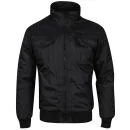 Soul Star Men's Goddy Plain Jacket - Black