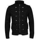 Brave Soul Men's Tobias Military Jacket - Black