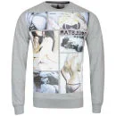 Soul Star Men's Hot Crew Sweat - Grey Melange