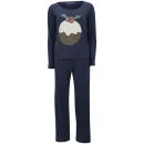 Tom Franks Women's Christmas Pyjamas - Navy Pudding - 12 - Navy pudding Image 1