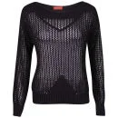 Influence Women's Honeycomb Knitted Jumper - Plum