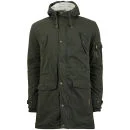 Tokyo Laundry Men's Gecko Sherpa Lined Parka Jacket - Forest Night/Ivory