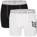 Boxfresh Men's 2-Pack Boxer Shorts - Black/White