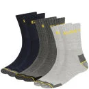 Cat Men's 3-Pack Workwear Socks - Navy/Grey/Charcoal