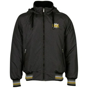 Everlast Men's Hood All Over Print Jacket - Black/Charcoal/Yellow