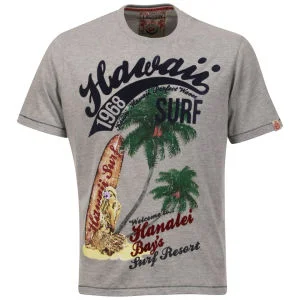 Tokyo Laundry Men's Hahalei T-Shirt - Light Grey Marl