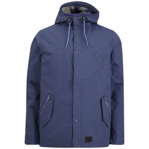 Boxfresh Men's Bietal Jacket with Aztec Lined Hood - Navy