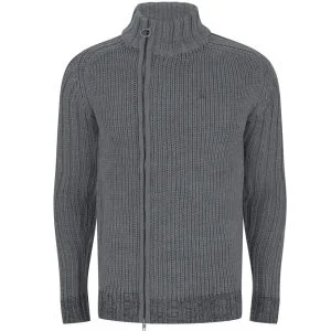 Ringspun Men's Glacier Point Zip Knit - Grey Marl