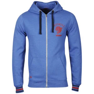Catskill Men's Donnelly Hooded Zip Through - Royal Marl