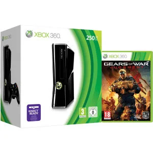 Xbox 360 250GB Matte Black Console: Bundle Includes (Gears of War: Judgment) Image 1