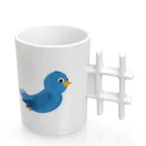 Twitter Styled Tweet Mug with Hashtag Handle Image 1
