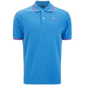 Kappa Men's Lamot Polo - Turquoise/Fuchsia
