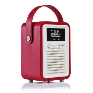 View Quest Retro Mini Bluetooth DAB+ Radio - Red