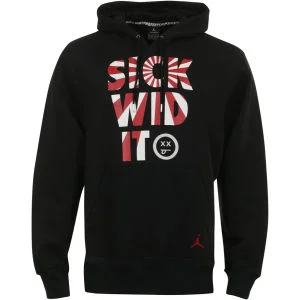 Men's Nike Sick Wid It Hooded Jumper - Black