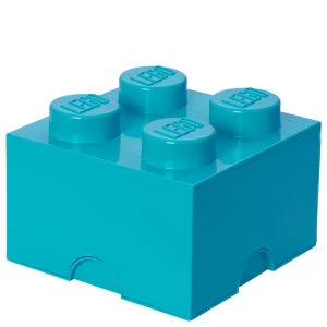 LEGO Storage Brick Box 4 - Medium Azure Image 1