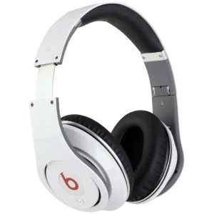 Beats by Dr. Dre: Studio Noise Cancelling HD Headphones with Microphone - White Image 1