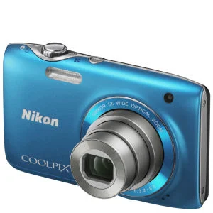 Nikon Coolpix S3100 Compact Digital Camera - Blue (14MP, 5x Optical Zoom) 2.7 Inch LCD Refurbished Image 1
