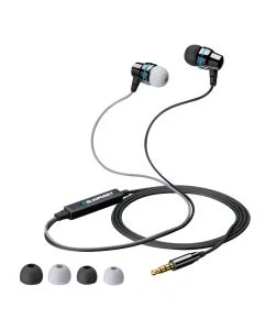 Blaupunkt Pure 111 Talk Earphones - Black Image 1