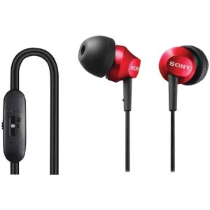 Sony MDR-EX58V Earphones - Red