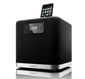 Lenco IPD-4303 iPod/iPhone Docking Station with 3D Sound - Black