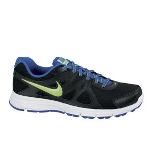 Nike Men's Revolution 2 Running Shoes - Black/White/Green - 7 - Black/White/Green Image 1