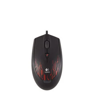 Logitech G100 Optical Laser Gaming Mouse - Black/Red