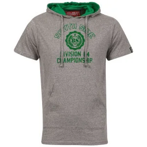 Brave Soul Men's Hooded T-Shirt - Light Grey