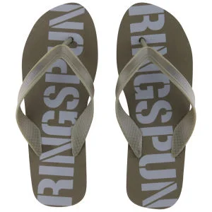 Ringspun Men's Glen Flip Flops - Khaki