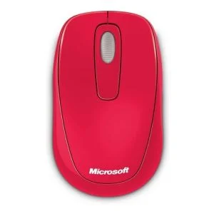 Microsoft 1000 Optical Wireless Mouse - Red