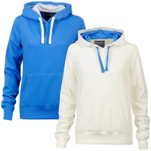 55 Soul Women's 2-Pack Hooded Jumpers - Mid Blue/Cream - S - Multi Image 1