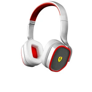 Ferrari Scuderia R200 Headphones Including Mic and In-line Remote - White