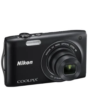 Nikon Coolpix S3300 Compact Digital Camera (16MP, 6x Optical, 2.7 Inch LCD) - Black