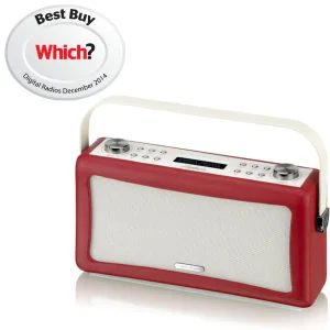 View Quest Hepburn Bluetooth Audio System with DAB+/FM Radio - Red Image 1