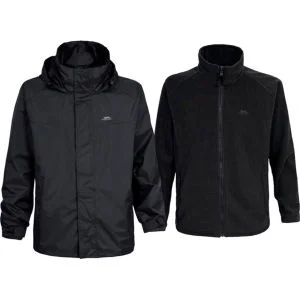 Trespass Men's 3 in 1 Brand Jacket - Black - S - Black Image 1
