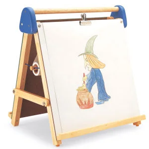 Pintoy Tabletop Magnetic Easel and Chalkboard Image 1