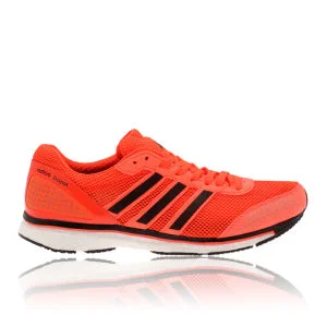 adidas Men's Adizero Adios Boost Trainers - Infra Red/Black/White - 6 - Red/Black/White Image 1