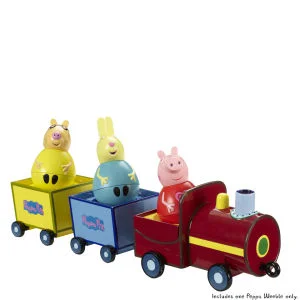 Peppa Pig Weebles Pull-Along Wobbly Train Image 1