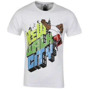 adidas Men's New Walk City T-Shirt - White/Slime