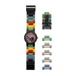 LEGO Star Wars: Kids' Boba Fett Watch Including Figurine (Black Face Ring) Image 1